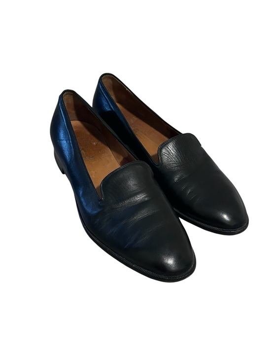 Polo Ralph Lauren Tuxedo Opera Loafers Mens 11.5 Black Leather Slippers Vintage main image 7